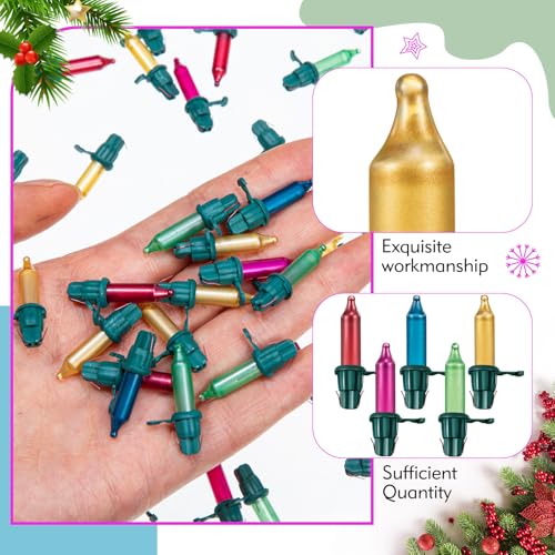 Incandescent Christmas Tree Replacement Light Bulbs - 2.5V 0.425W, 60 Count