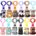 Cat Keychains Bulk 24 Pack - 12 Styles Kids Party Favors