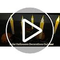 Outdoor Solar Candle Stake Lights Set of 6 - Flameless Halloween Yard Decor