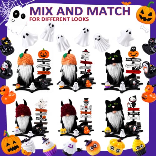 Halloween Party Decorations 43pcs Table Centerpieces Set with Plush & Wood Accents