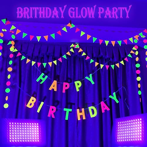 100W LED Black Light for Glow Party Halloween Waterproof Flood Light - 1 Pack
