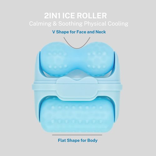 SSENNA 2in1 Ice Roller for Face and Body Shaping, Cooling Therapy - Reduce Puffiness and Skin Tightening, Self-care Gift