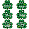 Shamrock St. Patrick's Day Plastic Placemat Set of 6 - Waterproof & Wipeable
