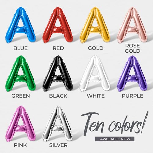 Black Letter Balloons - 16 Inch Alphabet Foil Mylar Halloween Party Banner - Drink Up Witches