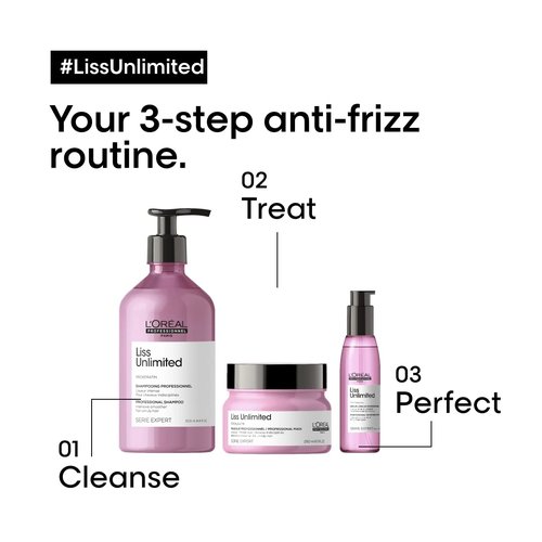 L'Oréal Professionnel Paris Liss Unlimited Blow-Dry Serum - Long-Lasting Frizz Control & Humidity Protection