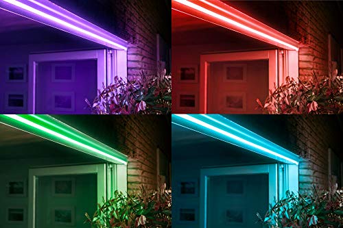 RGB Neon LED Light Strip 16.4ft Waterproof Silicone Flexible RGB Strip with Remote