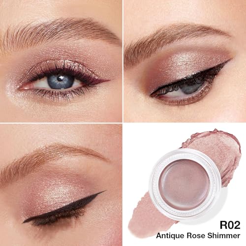 Waterproof Single Cream Eyeshadow Palette - Antique Rose Shimmer - 0.17 oz - R02