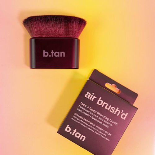b.tan Face & Body Blending Brush - Air Brush'd Kabuki Applicator for Flawless, Streak-Free Tan & Makeup