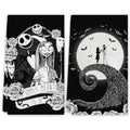 White Halloween Kitchen Towels 18x26 Inches 2-Pack Spooky Home Party Decor