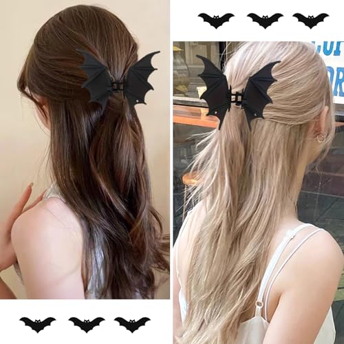 Halloween Hair Clips for Women Bats & Spiders Halloween B