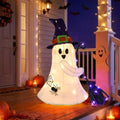 Lighted Halloween Ghost Witch Porch Decoration - White, 21 Inches
