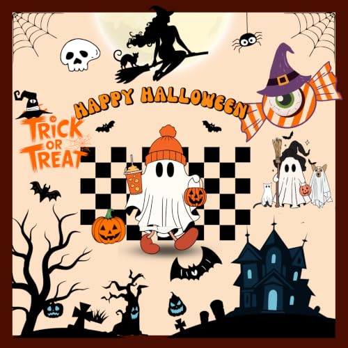 Halloween Window Stickers Set - 9 Sheets 11x14 Inch Ghost Pumpkin Bats Decor