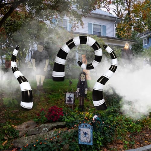 Inflatable Halloween Worm Decorations - Large Yard & Outdoor Decor Set of 3