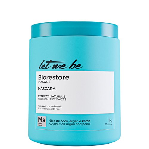 Let Me Be Biorestore Hair Masque - Deep Conditioning Treatment for Dry Hair | 1kg / 35.2 oz - Smoothness & Shine