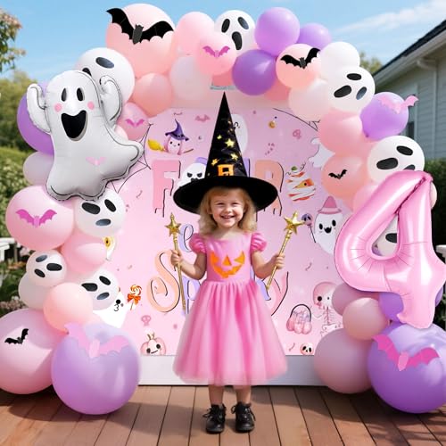 Pink Halloween 4 Ever Spooky Party Decorations Set - Birthday & Holiday Decor