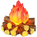 Mini Fake Campfire Lamp LED Night Light with Flickering Flame Effect - Halloween & Christmas Decor