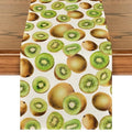 13x72 Inch Kiwi Fruit Spring Summer Table Runner - Seasonal Kitchen Decor