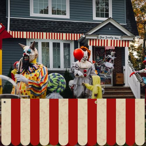 9 Pack Carnival Circus Tent Hanging Banner Decorations - Festive Party Decor