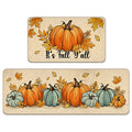 It's Fall Y'all Pumpkin Patch Kitchen Rugs Set of 2 - Autumn Harvest Decor