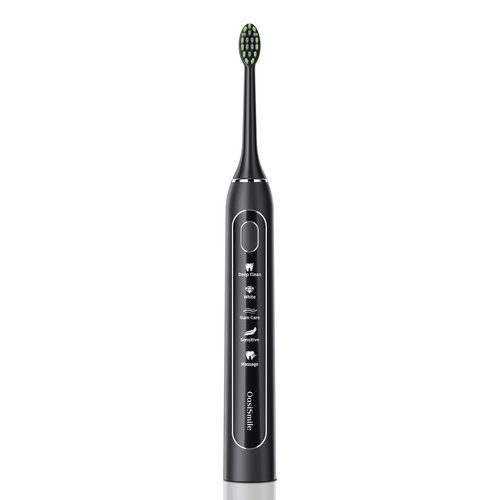 Sonic Electric Toothbrush for Adults: 42000 VPM Deep Cleaning for Travel & Sensitive Teeth – Rechargeable Toothbrush with 6 Brush Heads, 5 Modes & 100 Days Battery, IPX7 Waterproof for Home Family
