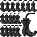 Halloween Witch Boot Cups Set of 24 - 10 oz Reusable Plastic Drinkware with Lids & Straws
