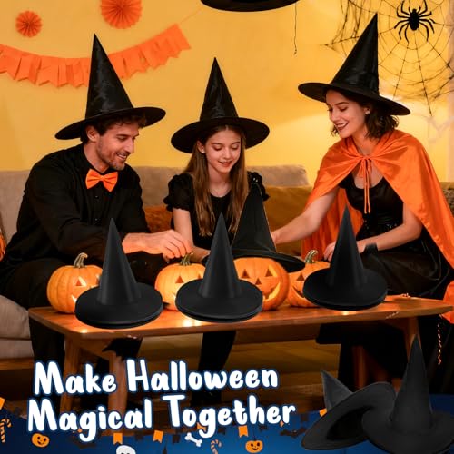 Halloween Witch Hats - Black Hanging Porch Decor for Halloween