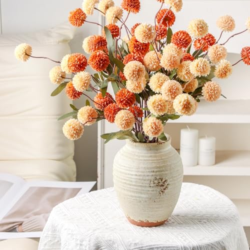 Ceramic Decorative Vase 7.4 Inch Rustic Farmhouse Flower Vase - Variation 205-3-7.4in