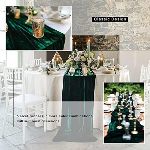 Black Velvet Table Runner 5 Pack 20x120 Inch Wedding Reception Decor