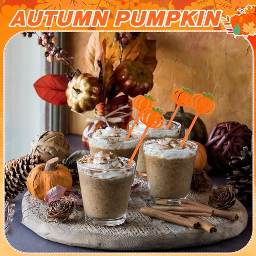 Pumpkin Style Fall Coffee Stir Sticks - Halloween Drink Stir Sticks 36 pcs