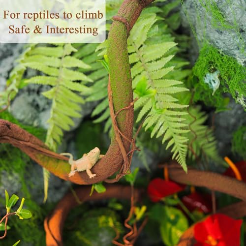 63in Bendable Artificial Tree Trunk & Leaf Wall Decor - Moss Vine Foliage