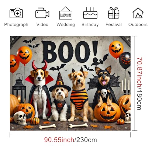 Halloween Backdrop Banner Pet Costume Scene 8x6ft - Variation of THIS listing #8