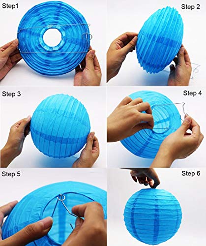 12Pcs Mixed Size Silver Paper Lanterns for Parties Weddings Christmas Home Decor