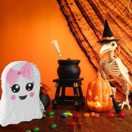 Halloween Ghost Piñata Pink Spooky Party Decoration for Kids