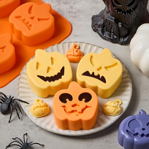 Halloween Silicone Mold Set for Chocolate Candy Gummy Cookies - 5 Pieces