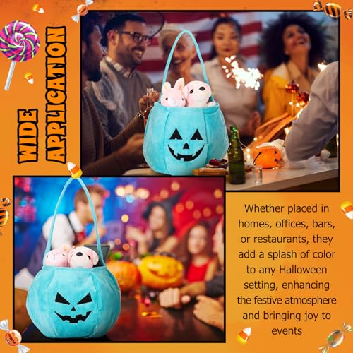 Halloween Teal Pumpkin Buckets for Trick or Treat - Sunnymove 16