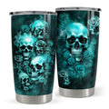 Skull 20oz Stainless Steel Insulated Travel Mug Cup – Goth Gothic Gift Variation