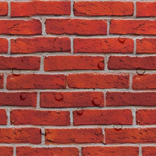 Red Brick Tablecloth Decorations 3-Pack - Party Table Cover & Backdrop