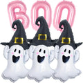 Halloween Balloon Set with BOO Ghost & Witch Hat Decorations