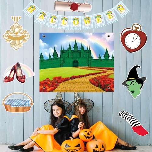 Wizard Halloween Car Decorations Kit for SUV - Trunk or Treat Theme with Backdrop & Accessories - The Wizard Variation