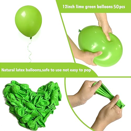 Lime Green Balloons Pack of 50 - 12 Inch Latex Party Balloons - Variation of THIS listing