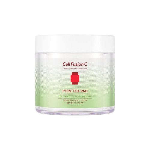 Cell Fusion C Pore Tox Pads - Pore Tightening Toner for Smoother Skin Texture | 60 Exfoliating Pads