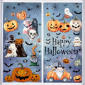 Halloween Window Cling Stickers - Reusable Ghost Pumpkins Bats Decor Set - 102 Pieces