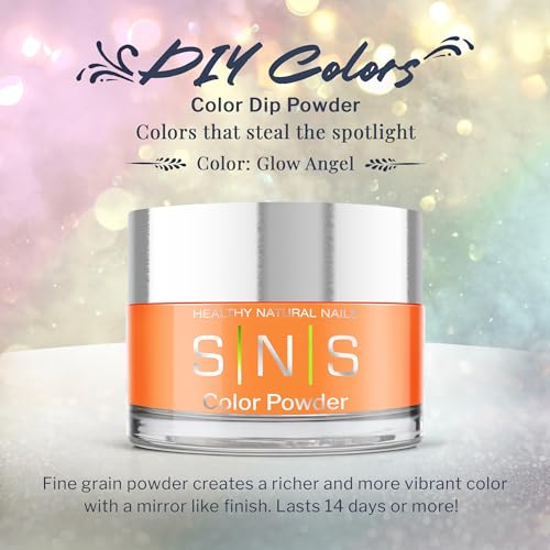 SNS Dip Powder Nail Art Kit - Glow Angel Orange Glow Variation