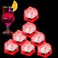 Red LED Ice Cubes 96PCS Liquid Activated Waterproof Party Drink Decor