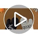 Halloween Kitchen Decor Set with Ghost Theme - 16 Pcs including Towels Rugs & More - Cute Ghost Variation
