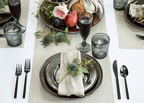 Pure Linen Table Runner 14x90 Inches Natural Handcrafted Dining Decor