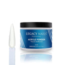 Legacy Nails White Acrylic Powder - High-Quality, Fast-Drying Formula for Nail Extensions | 4oz/113g