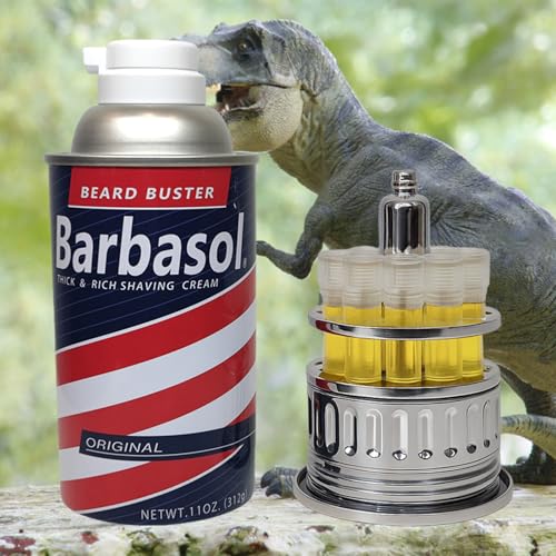 Dinosaur DNA Canister with Test Tube Rack - Scientific Collectible Decor