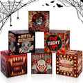 Halloween Carnival Creepy Gift Boxes - Set of 6, Horror Circus Party Decorations - Carnival Variation