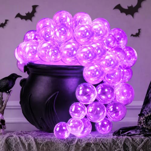 Indoor Halloween Bubbling Cauldron Decoration Kit with LED Lights & Accessories